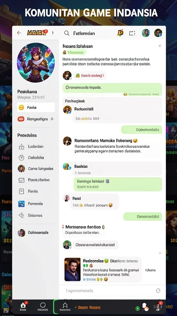 Tampilan menu utama aplikasi yang menarik.
