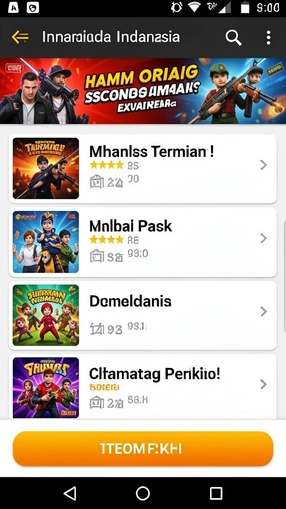 Tampilan antarmuka yang menarik dan user-friendly.