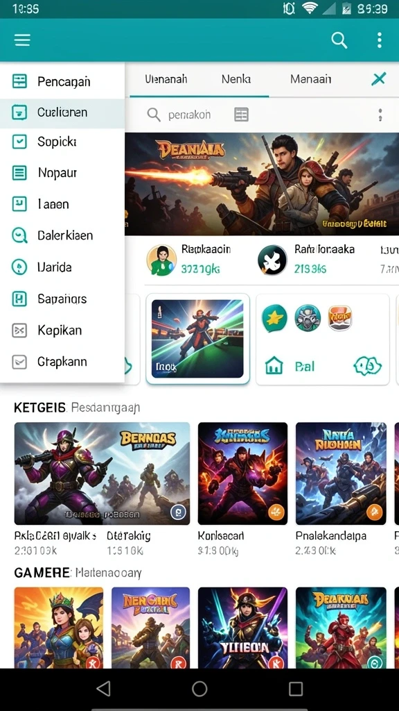 Berbagai permainan yang menantang dan seru.