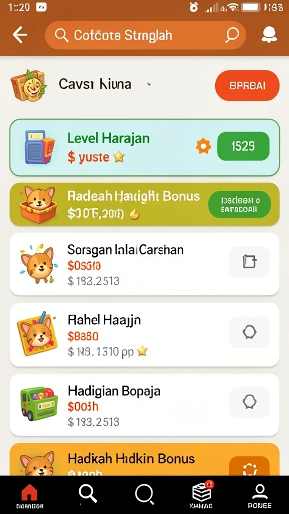 Grafis yang colorful dan menarik perhatian.