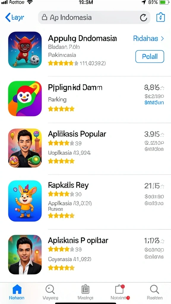 Tampilan grafis yang memukau penuh warna.