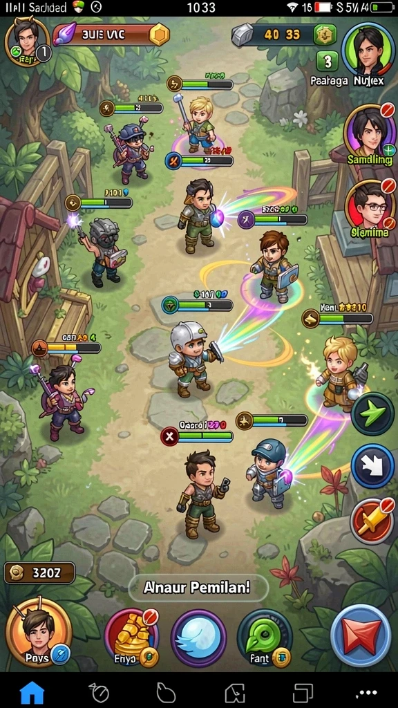 Tampilan awal HARGATOTO dengan pilihan level yang menarik.