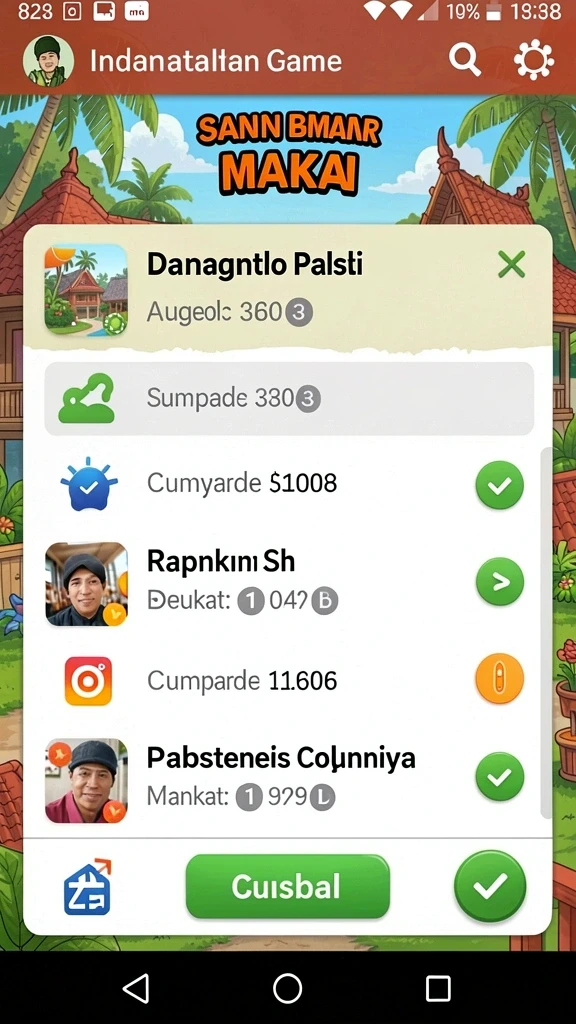 Screenshot menunjukkan tampilan antarmuka yang menarik dan intuitif.