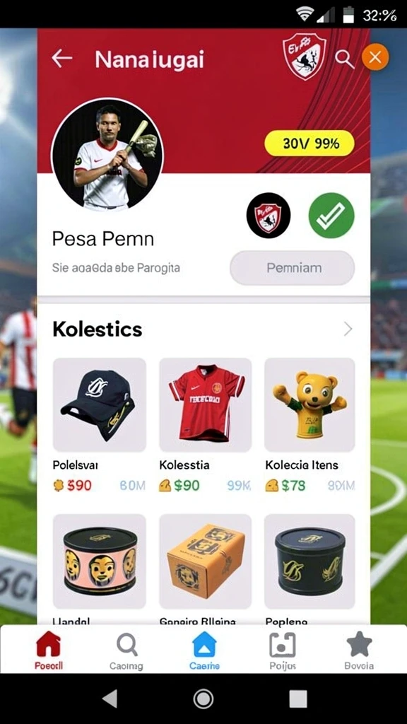 Tampilan utama permainan dengan karakter yang menarik.