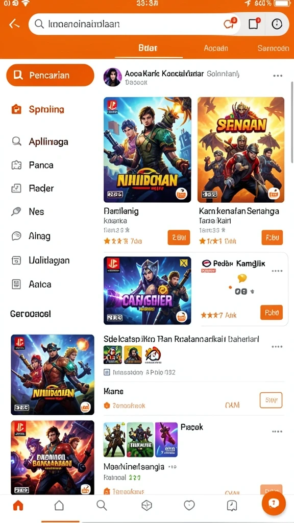 Tampilan antarmuka yang sederhana dan menarik.