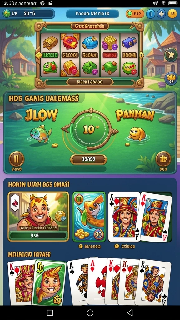 Berbagai pilihan permainan yang menguji strategi dan keterampilan.
