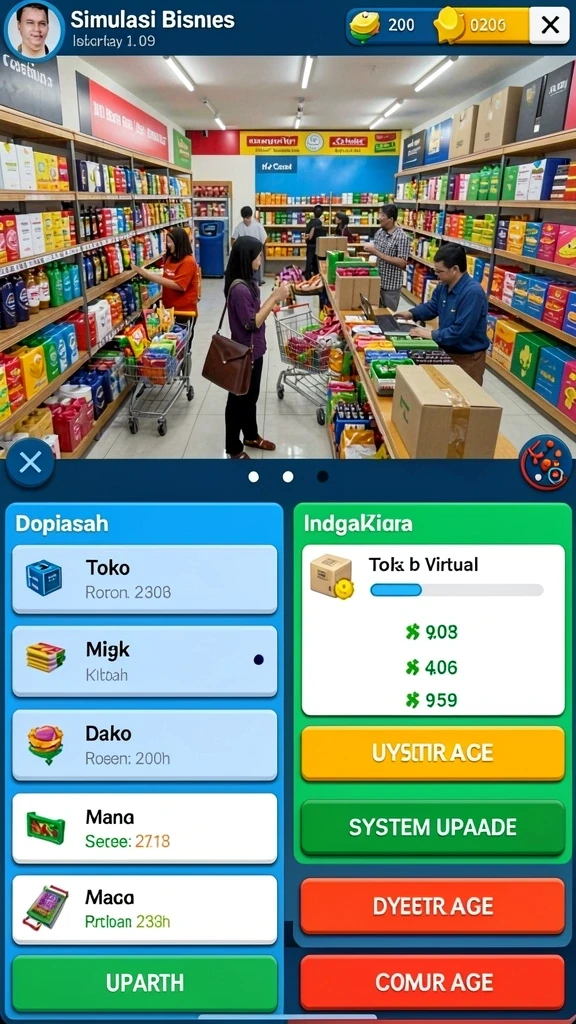 Tampilan antarmuka yang menarik dan modern.