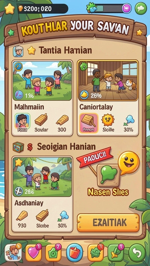 Level yang menantang dan penuh petualangan seru.