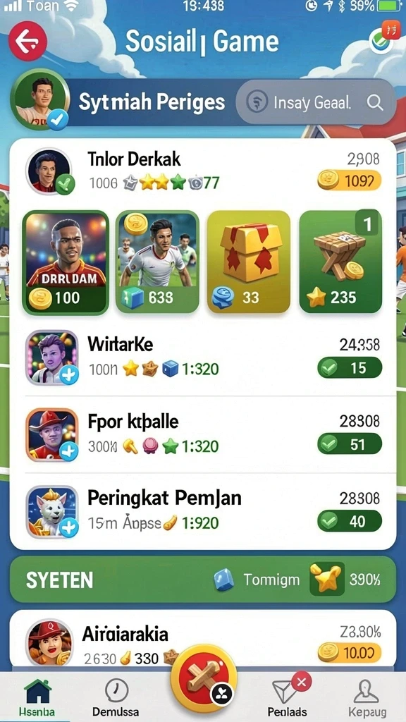 Tangkapan layar menunjukkan karakter utama dalam laga seru!