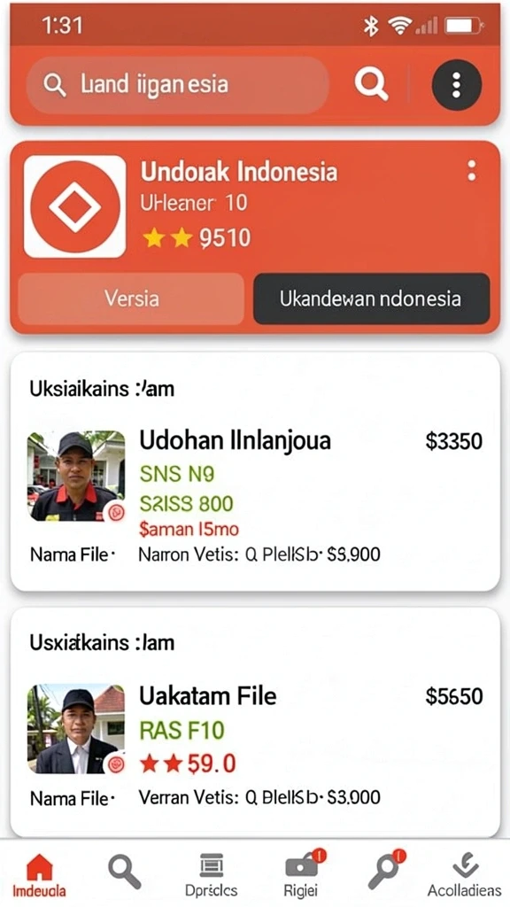 Tampilan antarmuka yang menarik untuk pengguna.