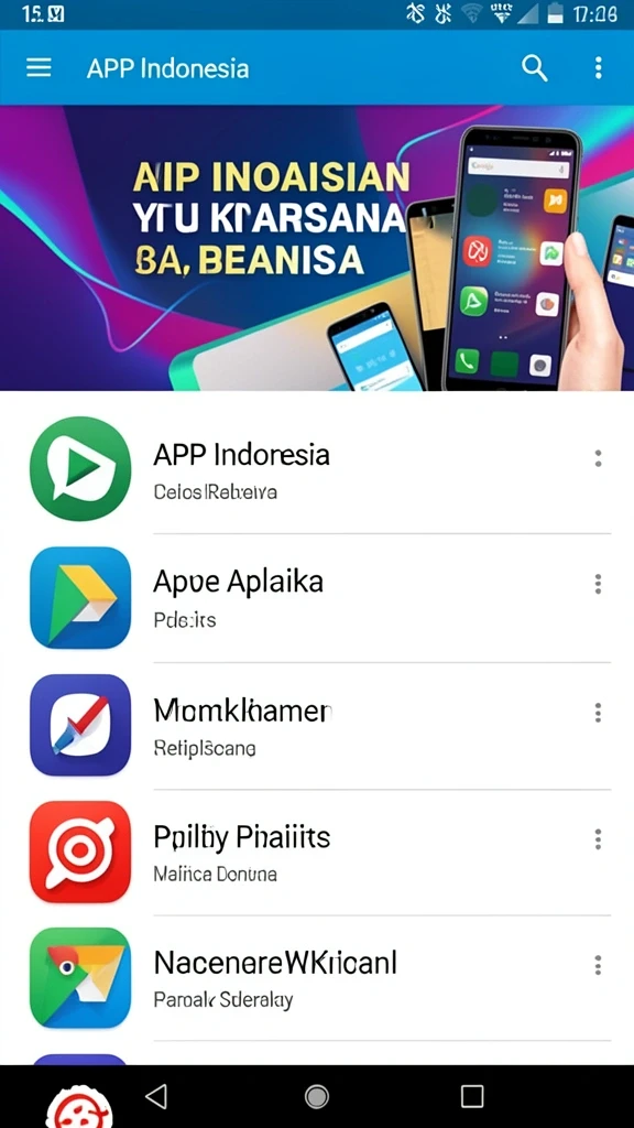 Tampilan utama yang menarik dan mudah dinavigasi.