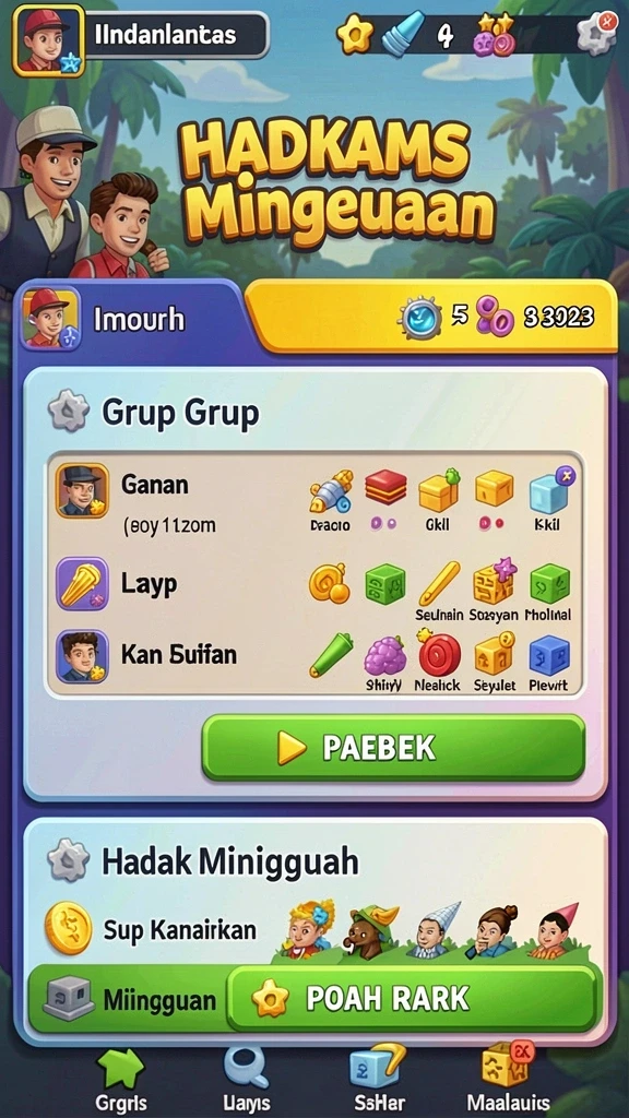 Fitur permainan yang beragam untuk semua usia.