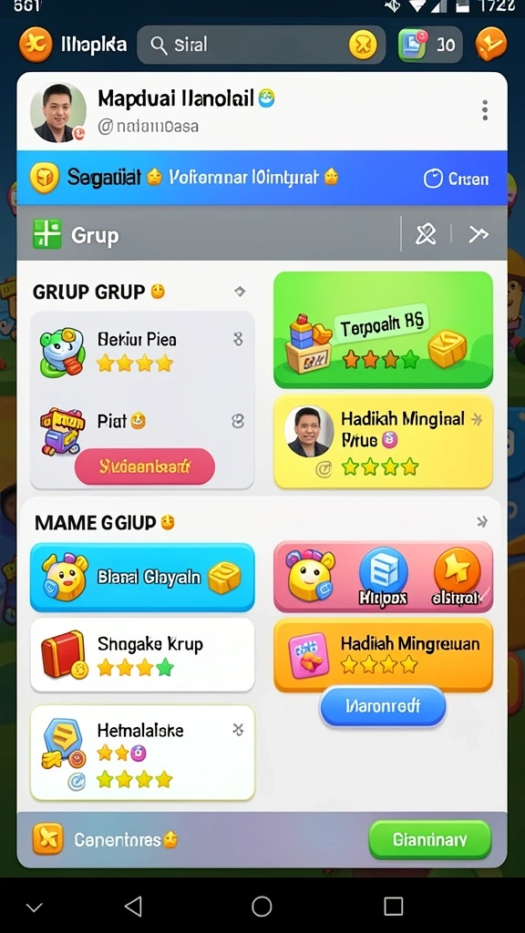 Tampilan antarmuka yang menarik dan user-friendly.
