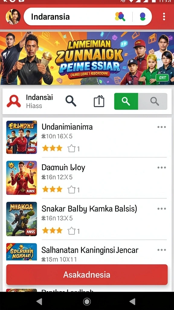 Tampilan antarmuka yang menarik dan user-friendly.