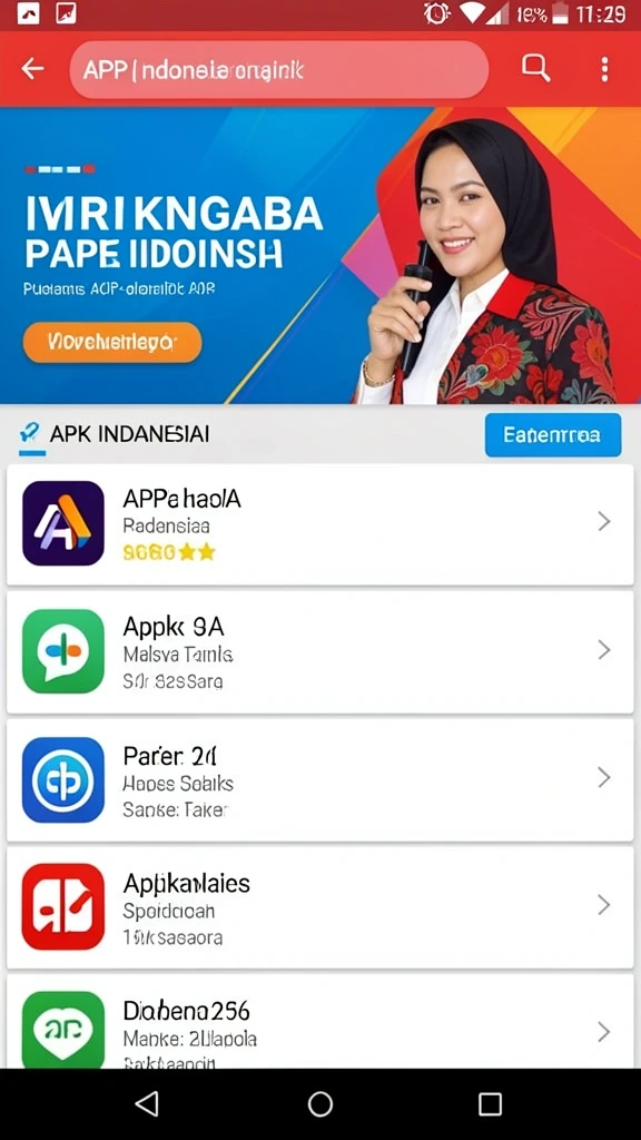 Tampilan awal yang menarik dan mudah dimengerti.
